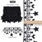 3 Yards Black Embroidered Lace Trim Ribbon MoonStar Venice Floral Sewing Crochet Lace Fabric Embroidery Wedding Applique Patch Sticker for DIY Crafts Sewing Gift Wrapping 4.3 Inch Width